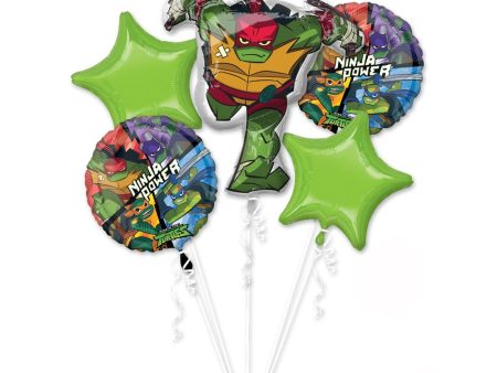 Rise of the TMNT Balloon Bouquet 5pcs Discount