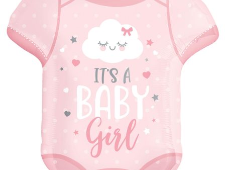 Baby Girl Onesie SuperShape Balloon 55x60cm For Sale