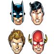 Justice League Heroes Unite Paper Masks 8pcs Discount