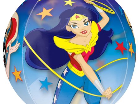 DC Super Hero Girls Orbz Clear Balloon 38x40cm on Sale