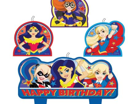 DC Superhero Girls Birthday Candle Set Fashion