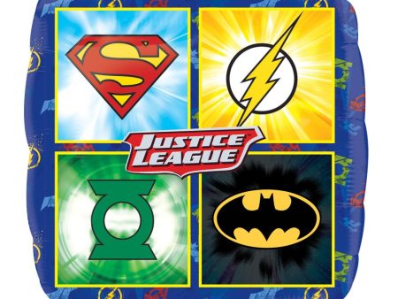 Justice League Square Foil Balloon 18in Supply