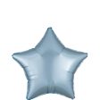 Pastel Blue Star Satin Luxe Foil Balloon 45cm Cheap