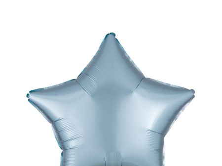 Pastel Blue Star Satin Luxe Foil Balloon 45cm Cheap