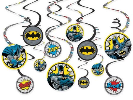 Heroes Unite Batman Spiral Decoration 12pcs Discount