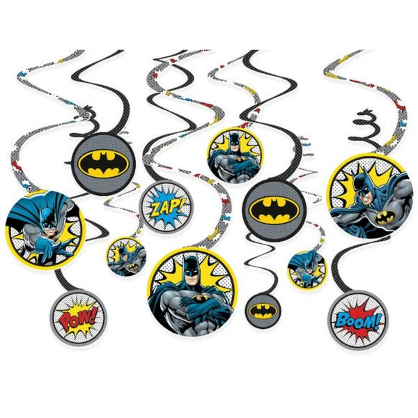 Heroes Unite Batman Spiral Decoration 12pcs Discount